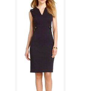 Tory Burch Declan Dress Wool Blend Black